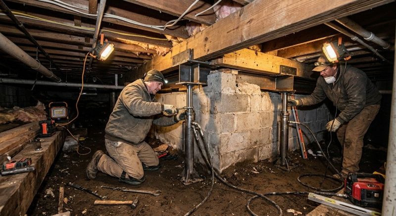 Basement Foundation Repair in Williamsburg, VA
