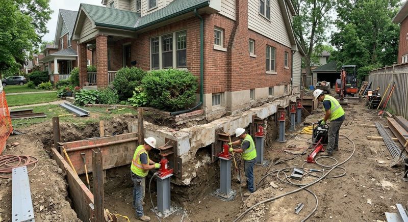 Basement Underpinning in Williamsburg, VA