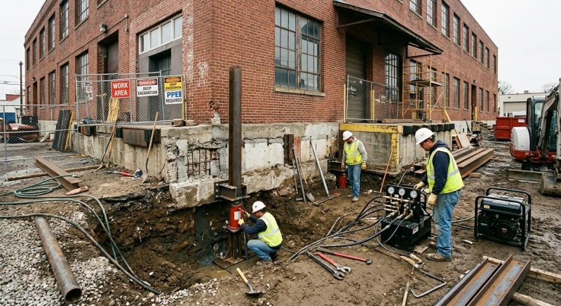 Building Foundation Repair in Cardinal, VA