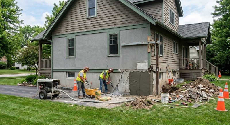 Building Foundation Repair in James City County, VA