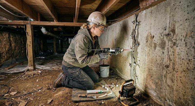 Concrete Foundation Repair in Carrollton, VA
