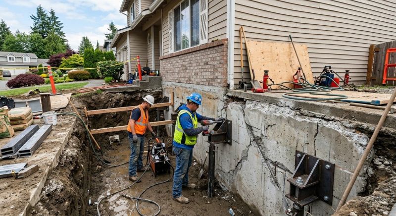 Concrete Foundation Repair in Hampton, VA
