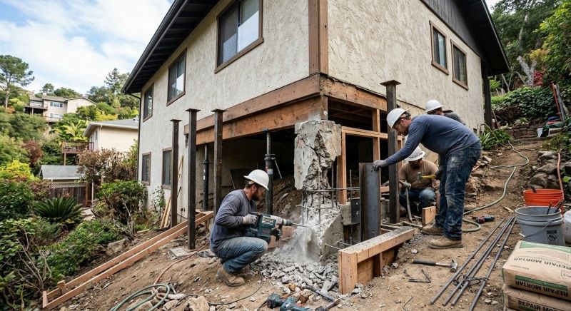 Concrete Foundation Repair in Middlesex County, VA