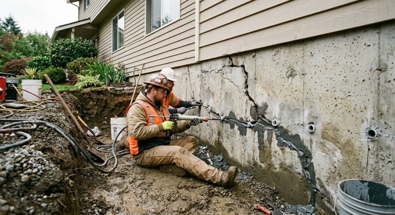 Cracked Foundation Repair in Hampton, VA
