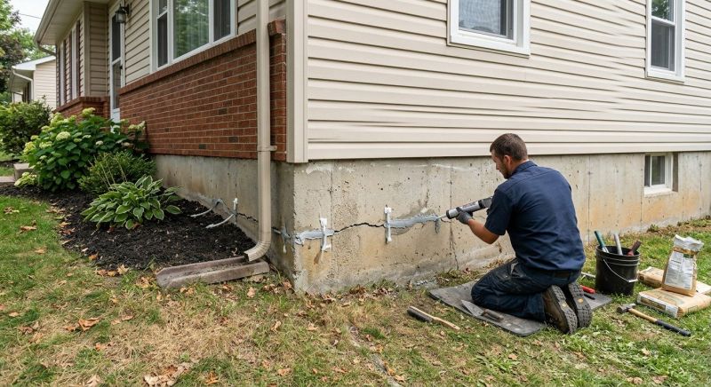 Cracked Foundation Repair in Mascot, VA