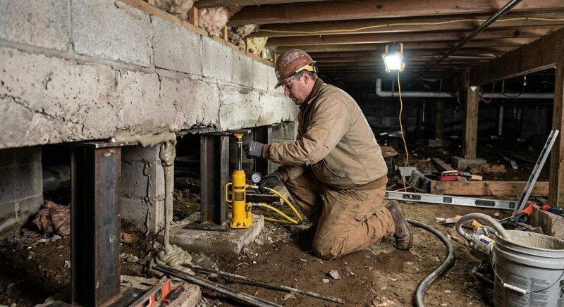 Crawl Space Leveling in Williamsburg, VA
