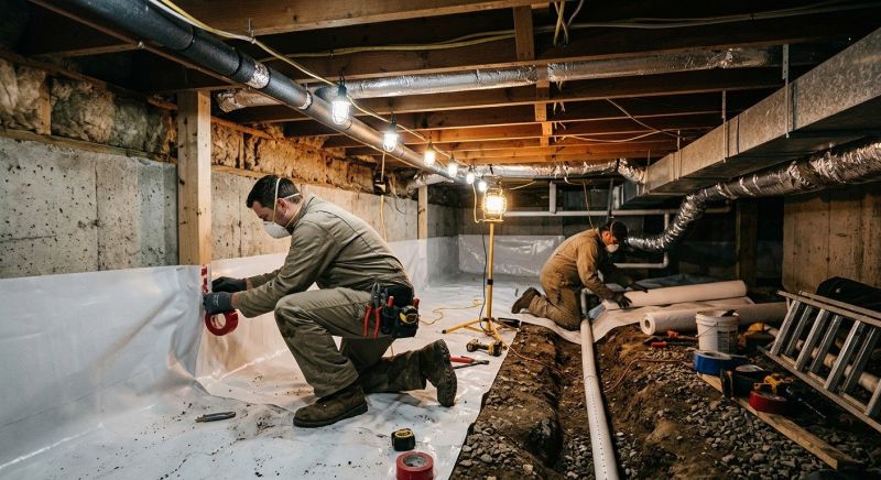 Crawl Space Leveling in Williamsburg, VA
