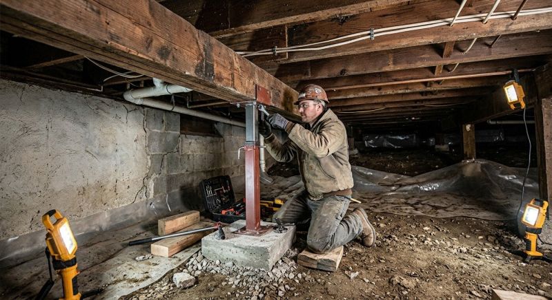 Crawlspace Foundation Repair in Hampton, VA