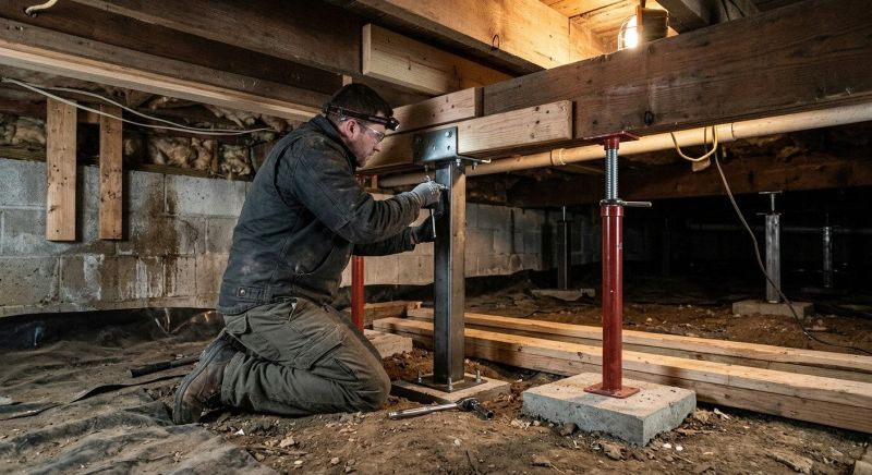 Crawlspace Structural Repair in Williamsburg, VA