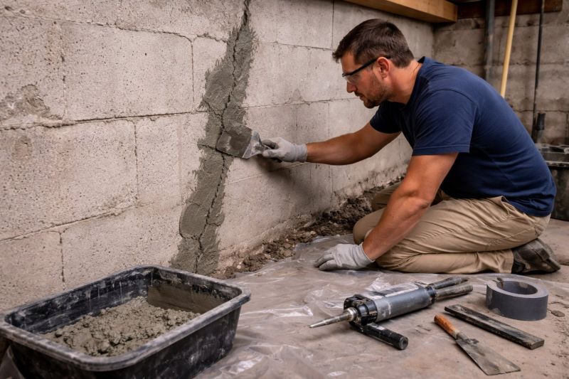 Foundation Crack Repair in Charles City County, VA