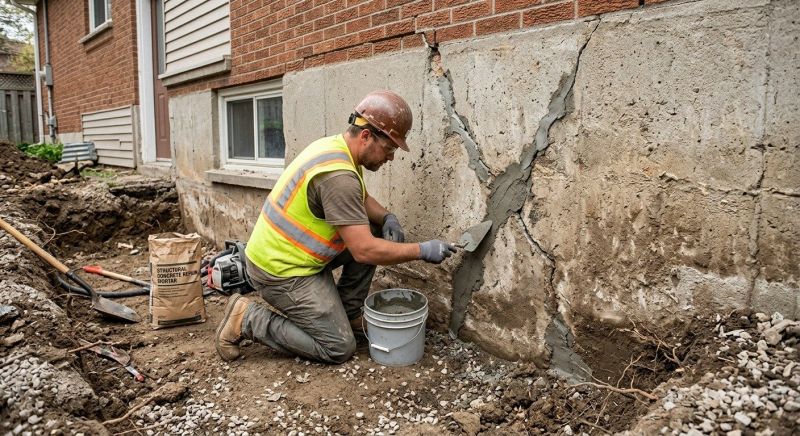 Foundation Crack Repair in Smithfield, VA