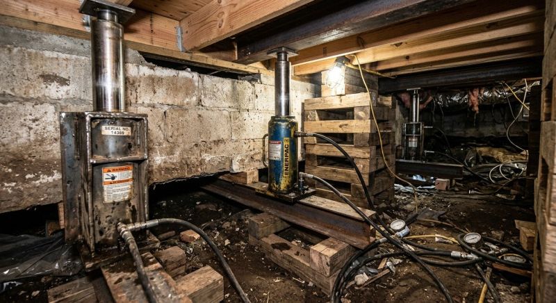 Foundation Jacking in Williamsburg, VA