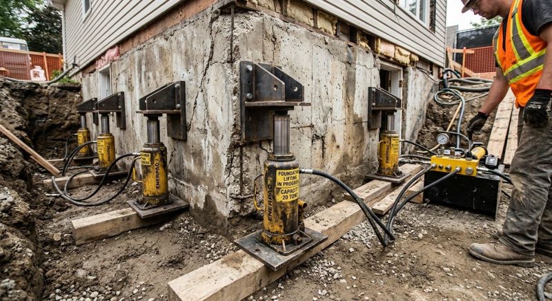 Foundation Jacking in Yorktown, VA