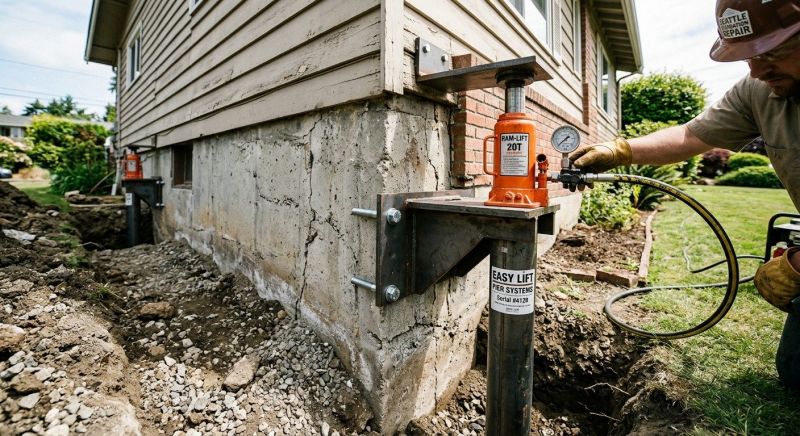 Foundation Lifting in Williamsburg, VA