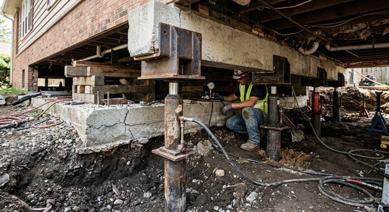 Foundation Lifting in Williamsburg, VA