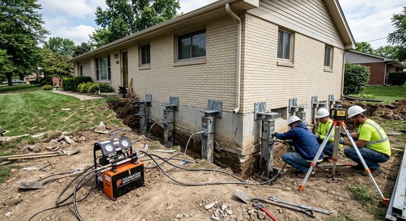 Foundation Pier Leveling in Williamsburg, VA