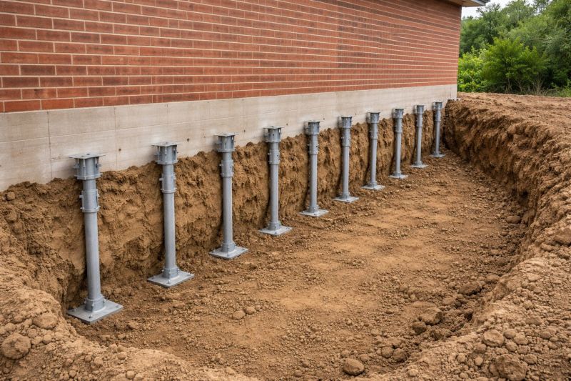 Helical Piers Installation in Williamsburg, VA