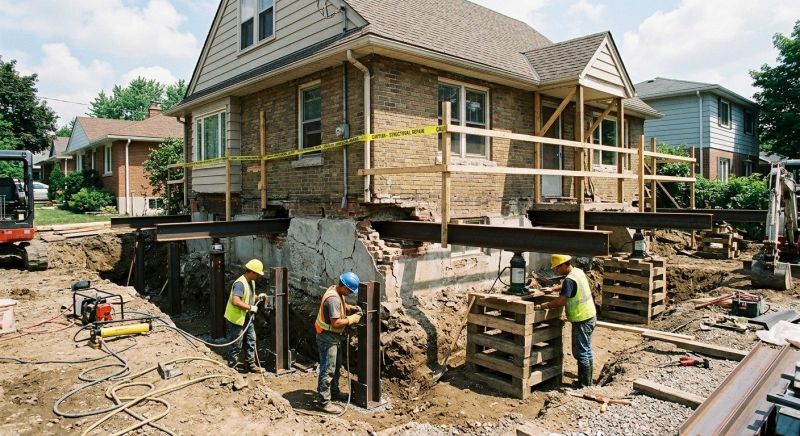 House Foundation Repair in Lanexa, VA