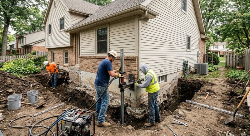 House Foundation Repair in Poquoson, VA