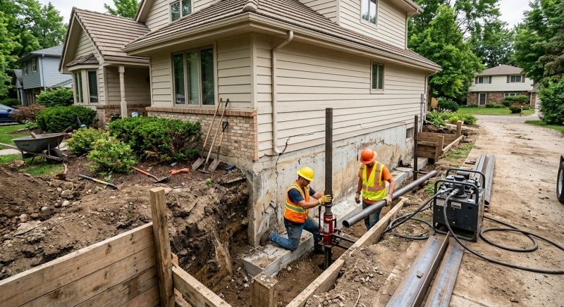 House Foundation Repair in Smithfield, VA
