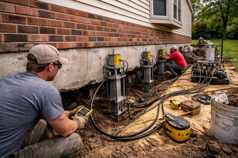 Settling Foundation Service in Hampton, VA