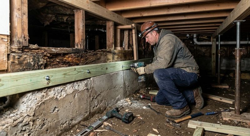 Sinking Foundation Repair in Charles City County, VA