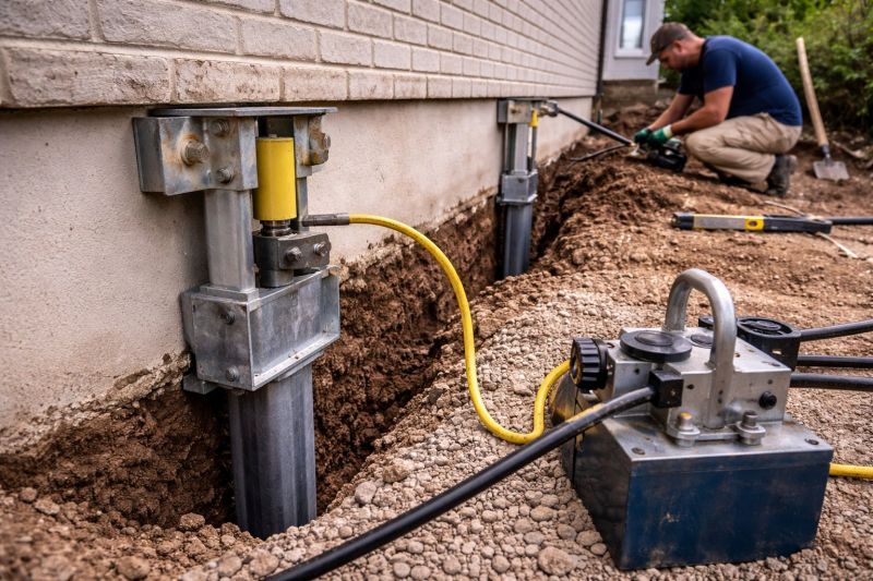 Sinking Foundation Repair in Williamsburg, VA
