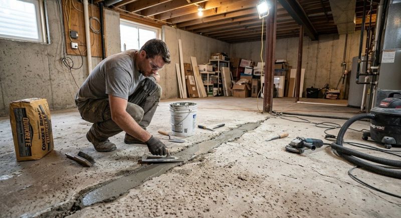 Slab Foundation Repair in Williamsburg, VA