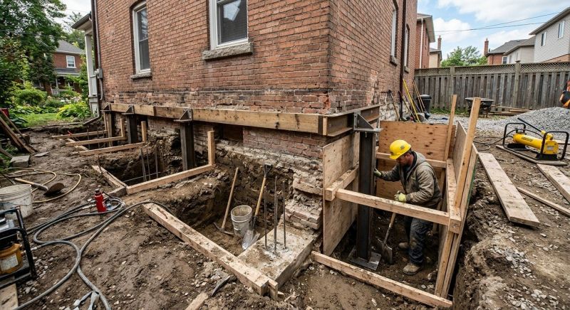 Structural Underpinning in Williamsburg, VA